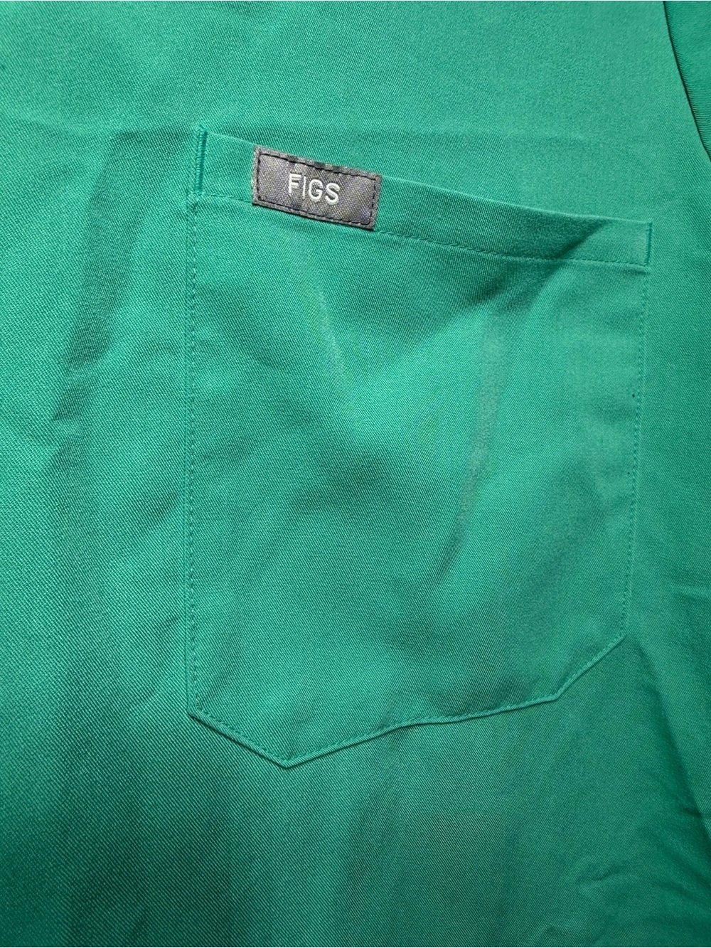 Figs Catarina One Pocket Scrub Top Blue Green Sz M Medical Nurse Doctor - Picture 4 of 7